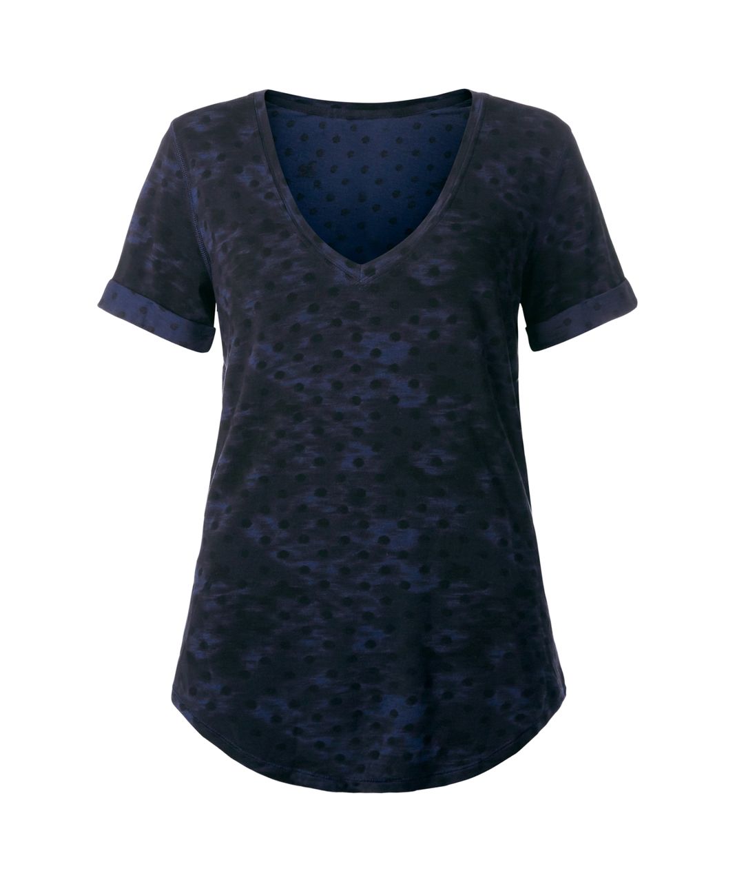 Lululemon Love Tee II - Windy Blooms Deep Navy Black