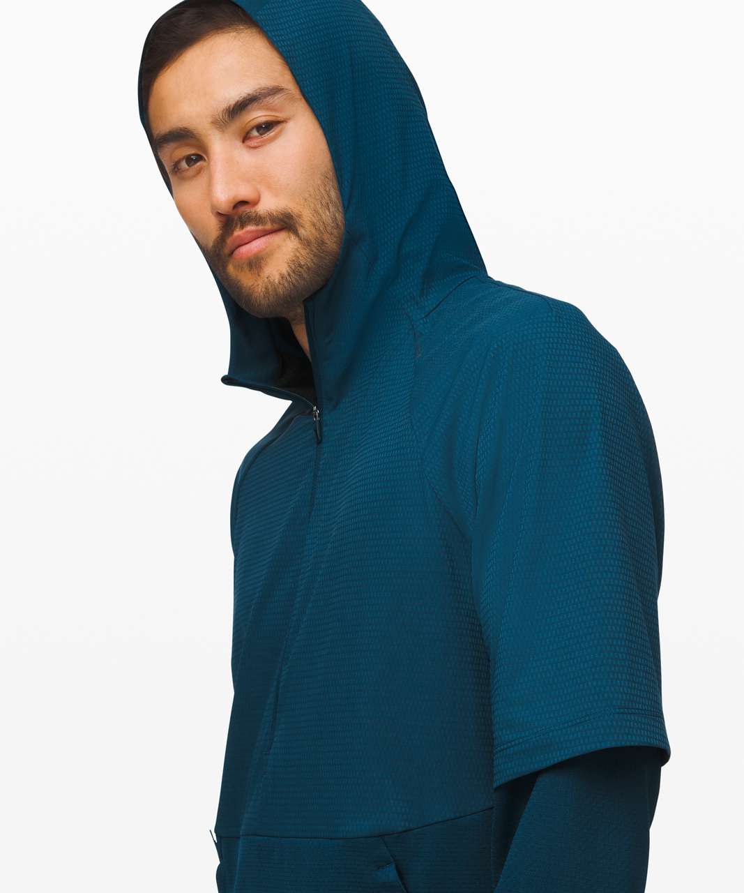 Lululemon Mobility Train Half Zip Hoodie - Night Diver