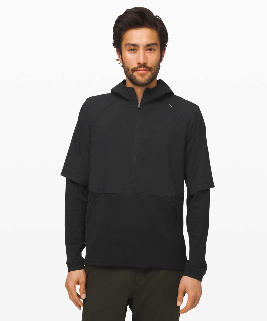 Lululemon Thick Fleece Half-Zip - Black - lulu fanatics