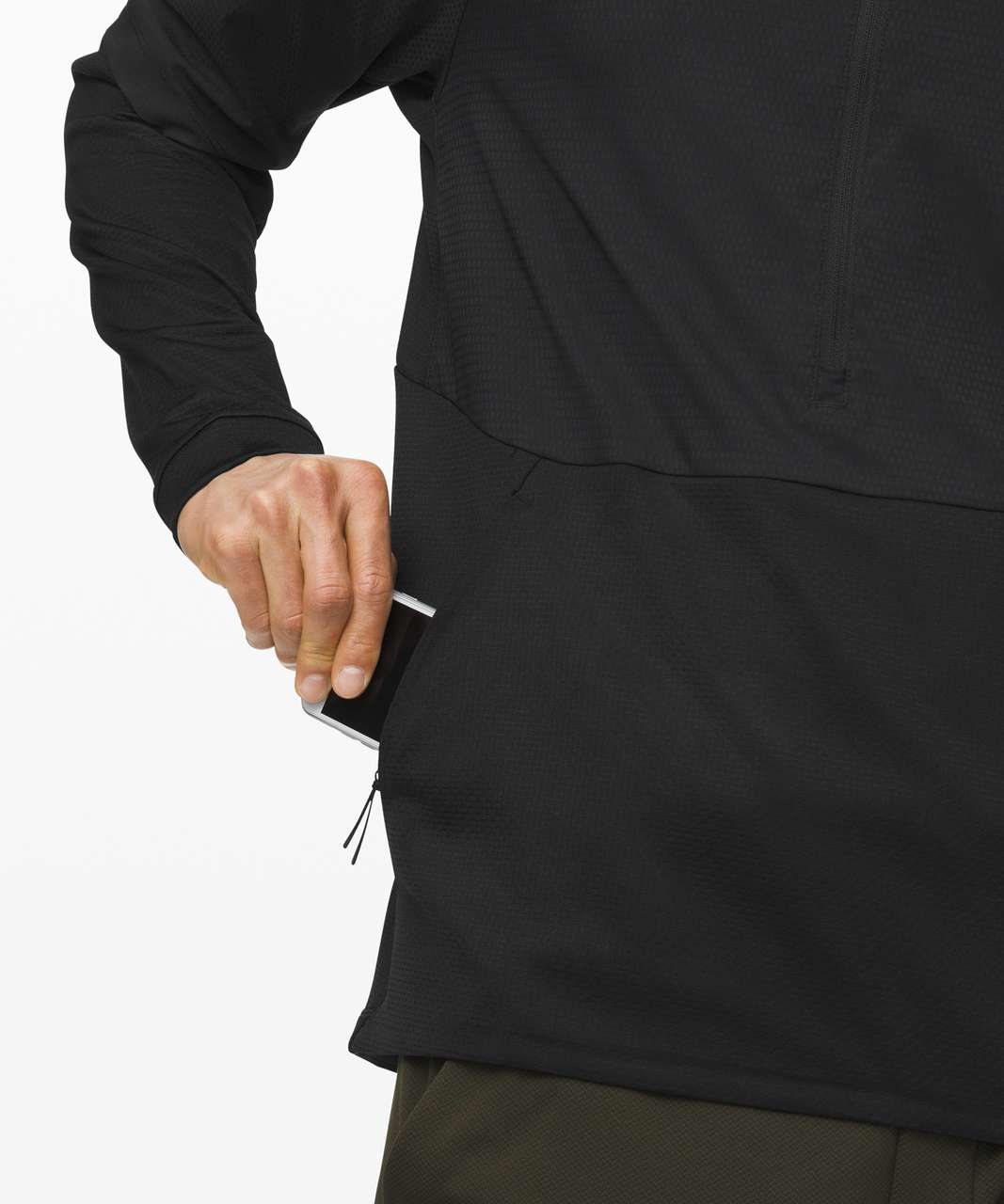 Lululemon Mobility Train Half Zip Hoodie - Black - lulu fanatics