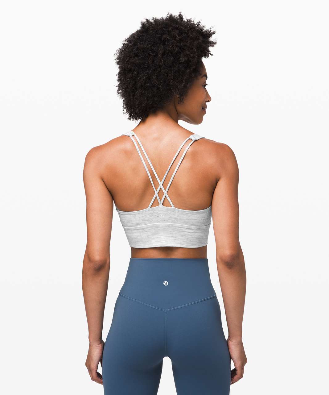 Lululemon Free To Be Bra *Long Line - Wee Are From Space Nimbus Battleship