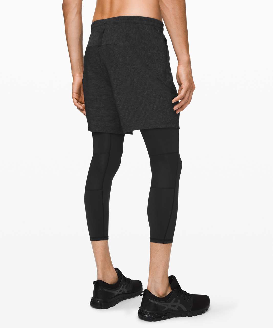 Lululemon Active Expert Short Tight 6" - Heathered Black / Black