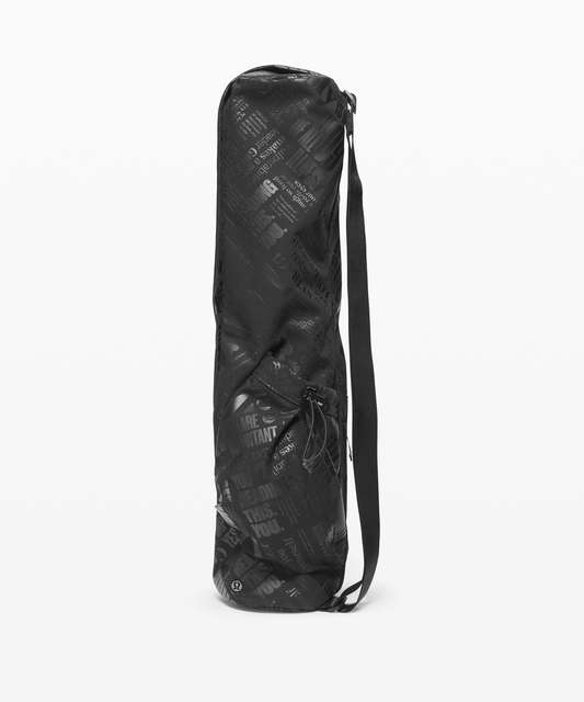 Lululemon The Yoga Mat Bag *16L - Jacquard Camo Cotton Obsidian / Black -  lulu fanatics