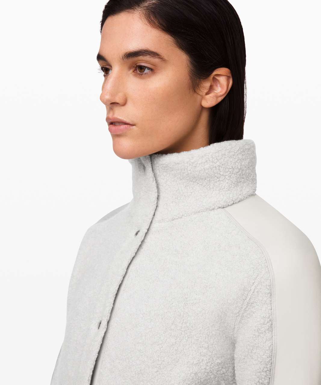 Lululemon Go Cozy Jacket - Heathered Ceramic - lulu fanatics