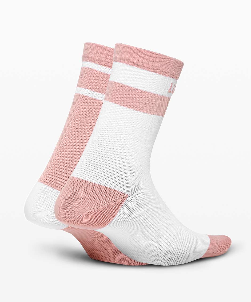 Lululemon How You Like It QuarterSock *2-Pack - Misty Rose / White