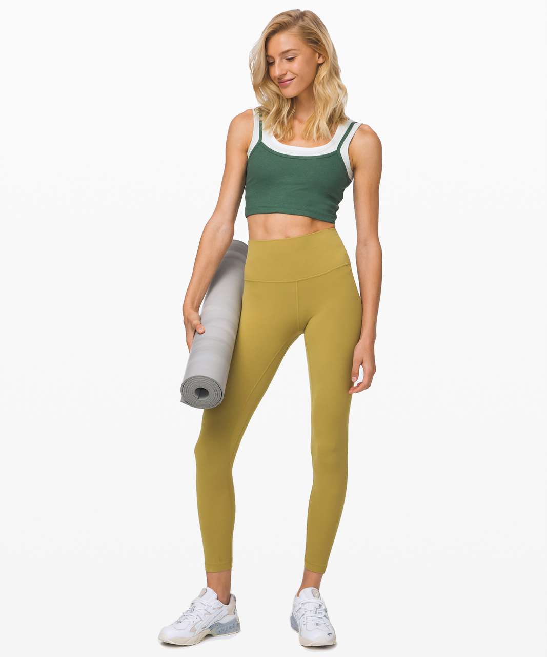 Lululemon Better Best Cropped Tank - Algae Green / Springtime