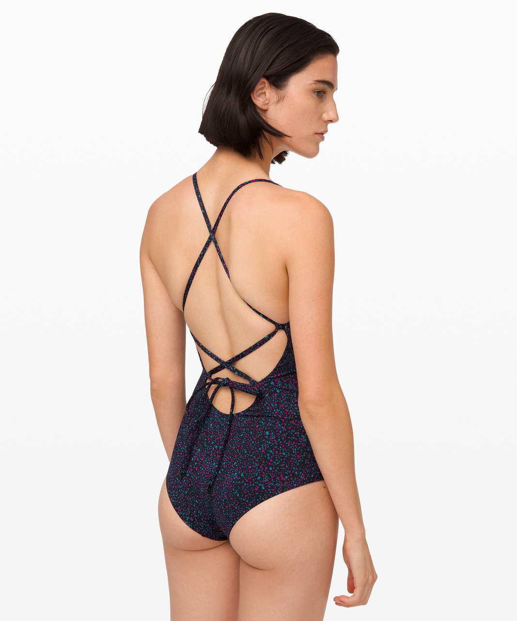 Lululemon Weave The Waves One Piece - Terrazzo Black Multi