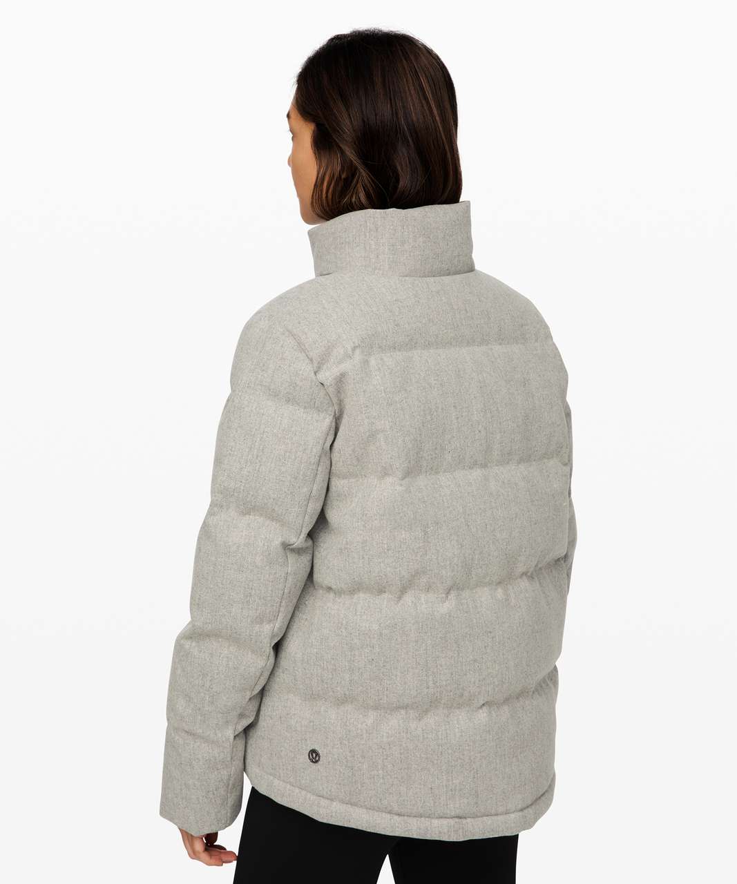 Lululemon Winter Chill Wool Jacket - Heathered Silver Graphite / Light Ivory