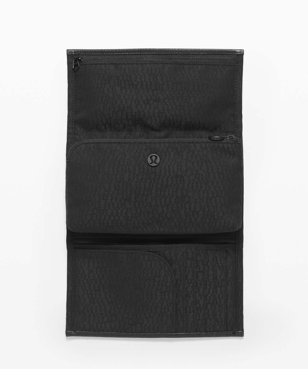 Lululemon Test of Time Travel Wallet - Stacked Jacquard Black Midnight ...