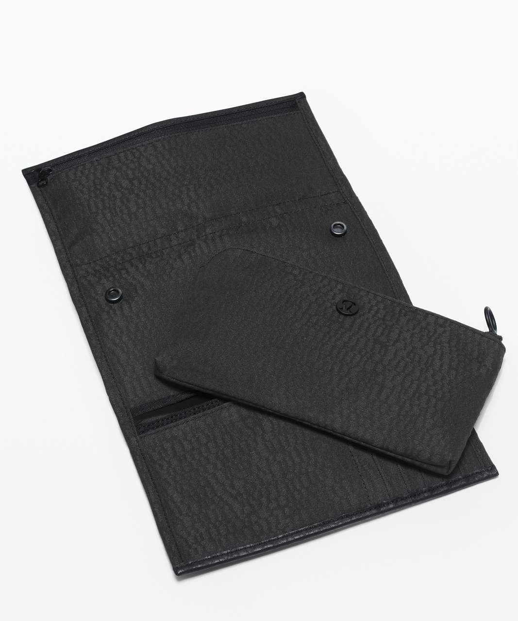 Lululemon Test of Time Travel Wallet - Stacked Jacquard Black Midnight ...