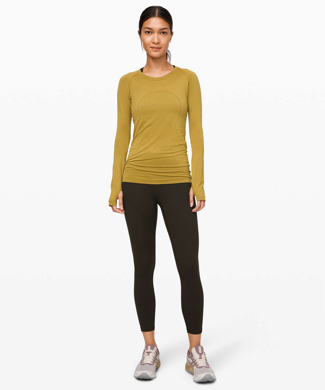 Lululemon Swiftly Tech Long Sleeve Crew - Grape Leaf / Grape Leaf ...