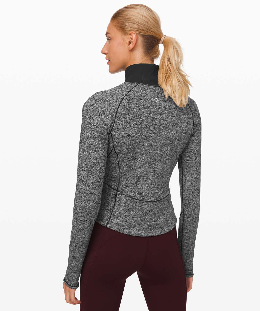 Lululemon Always Alert 1/2 Zip - Heathered Black