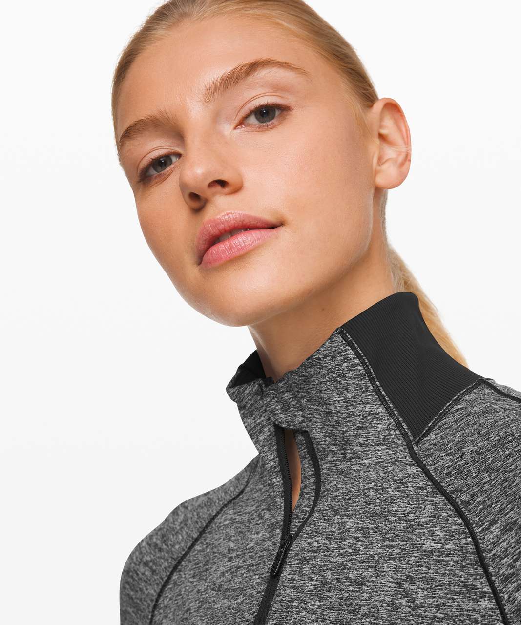 Lululemon Always Alert 1/2 Zip - Heathered Black