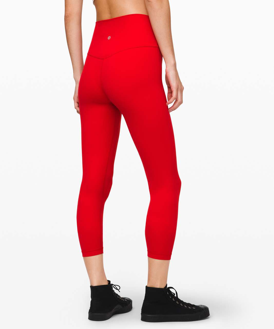 red lulu leggings