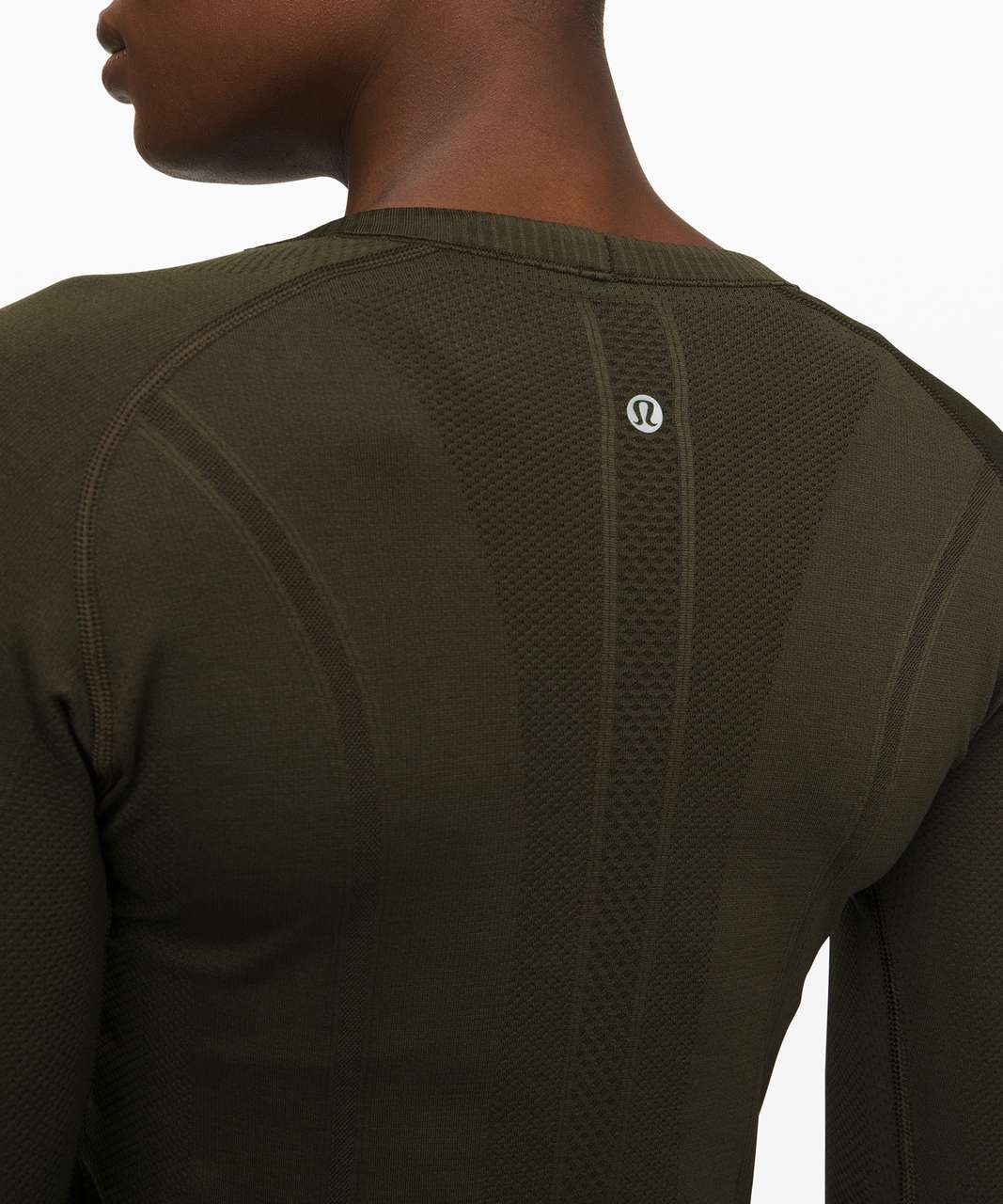 Lululemon Swiftly Tech Long Sleeve Crew - Dark Olive / Dark Olive