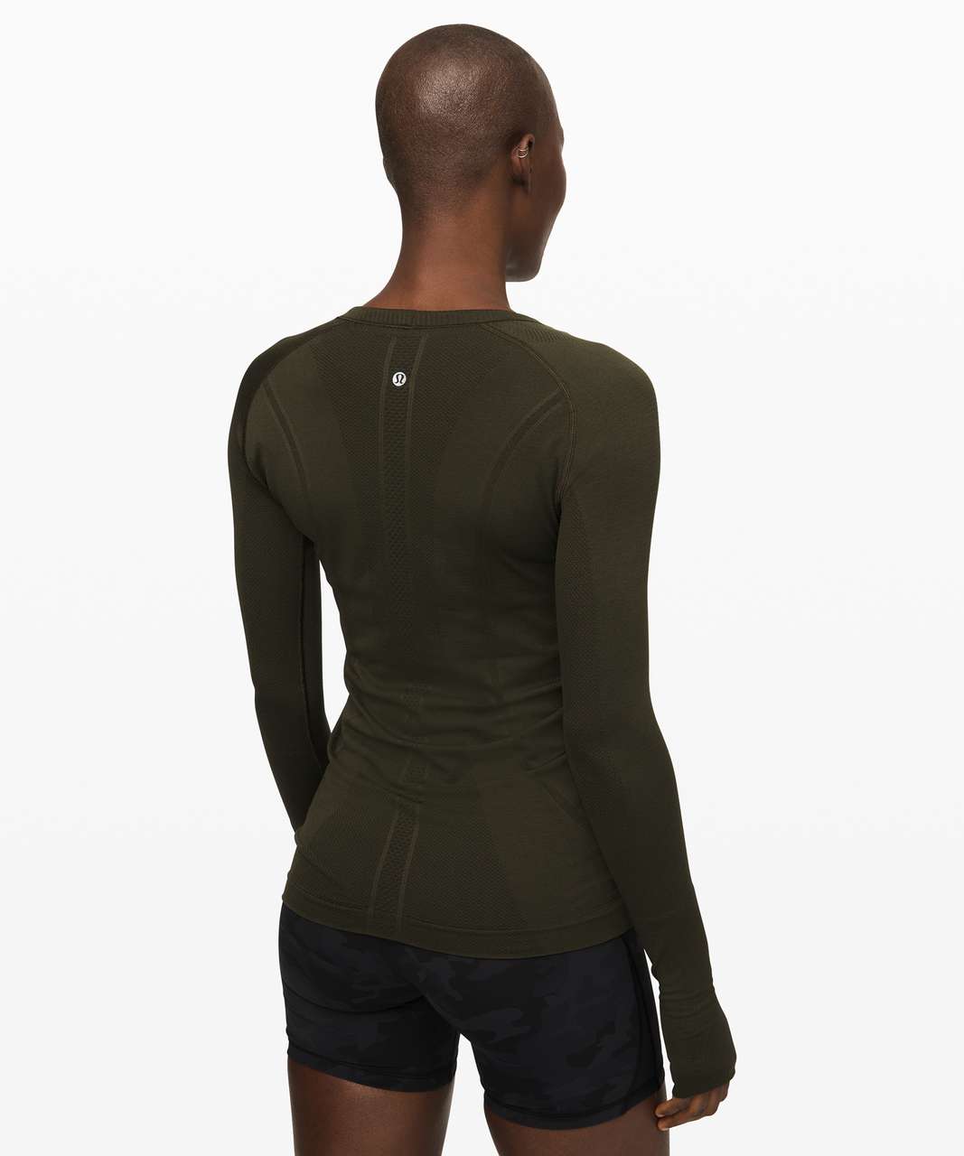 Lululemon Swiftly Tech Long Sleeve Crew - Dark Olive / Dark Olive