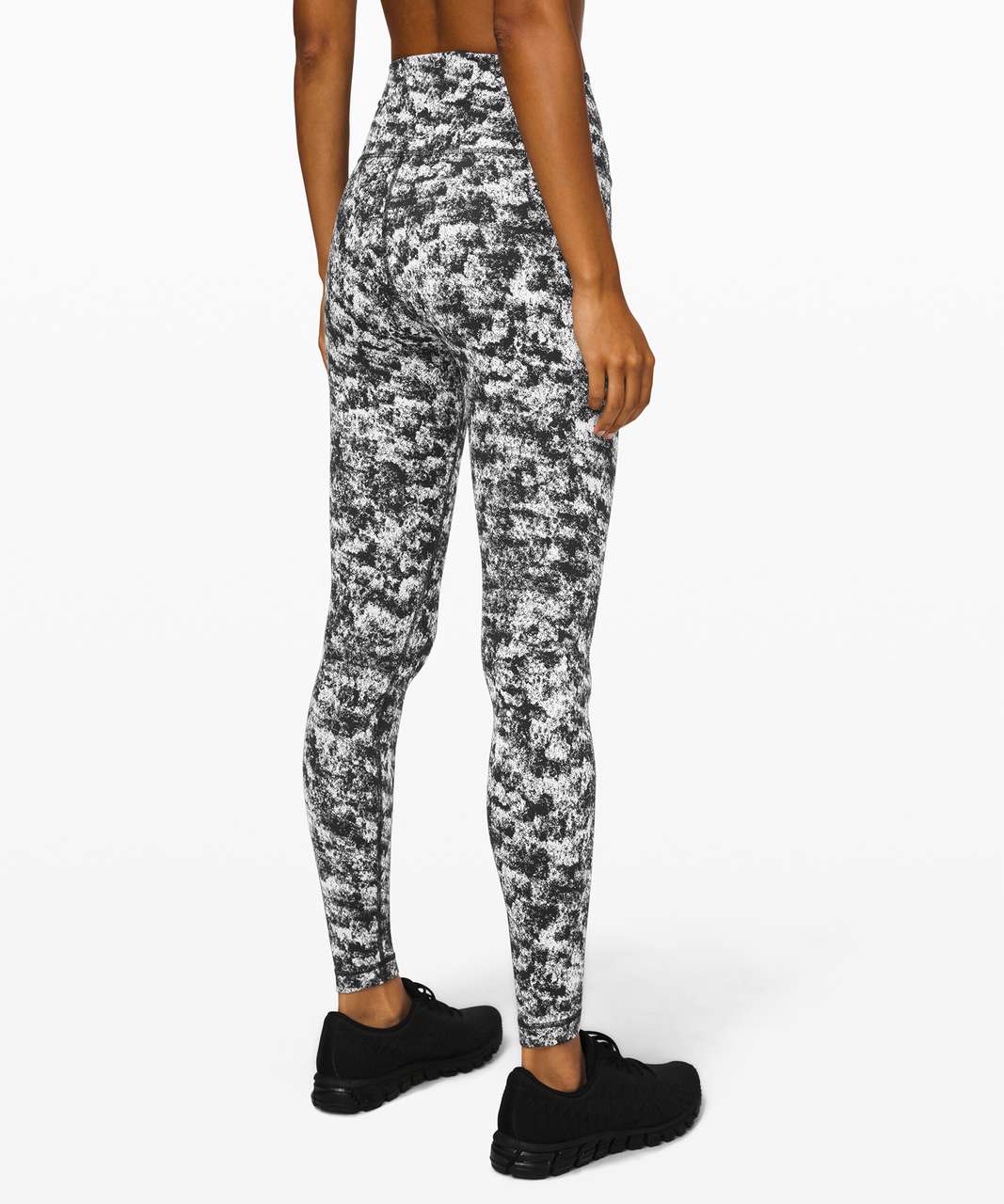 Lululemon Wunder Under Pant (Hi-Rise) - Splatter White Black - lulu fanatics