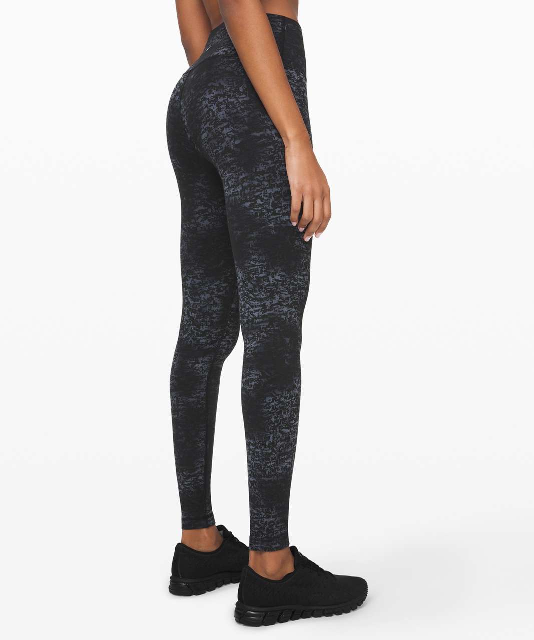 Lululemon Wunder Under High-Rise Tight 28" *Luxtreme - Untamed Jacquard Spray Dye Black Deep Coal