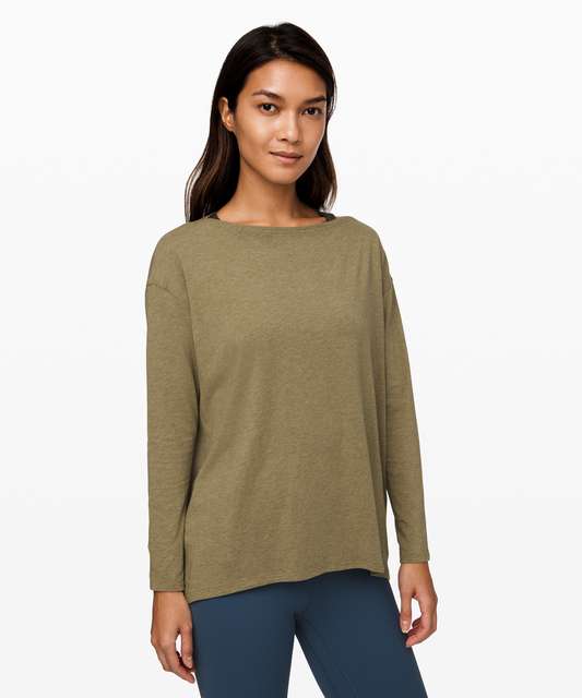 Lululemon Back In Action Long Sleeve - Boysenberry - lulu fanatics