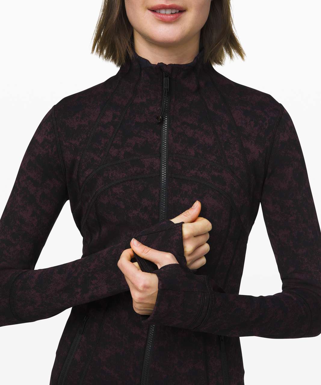 lululemon athletica, Jackets & Coats, Lululemon Define Jacket Wing Mesh  Black Cherry 8