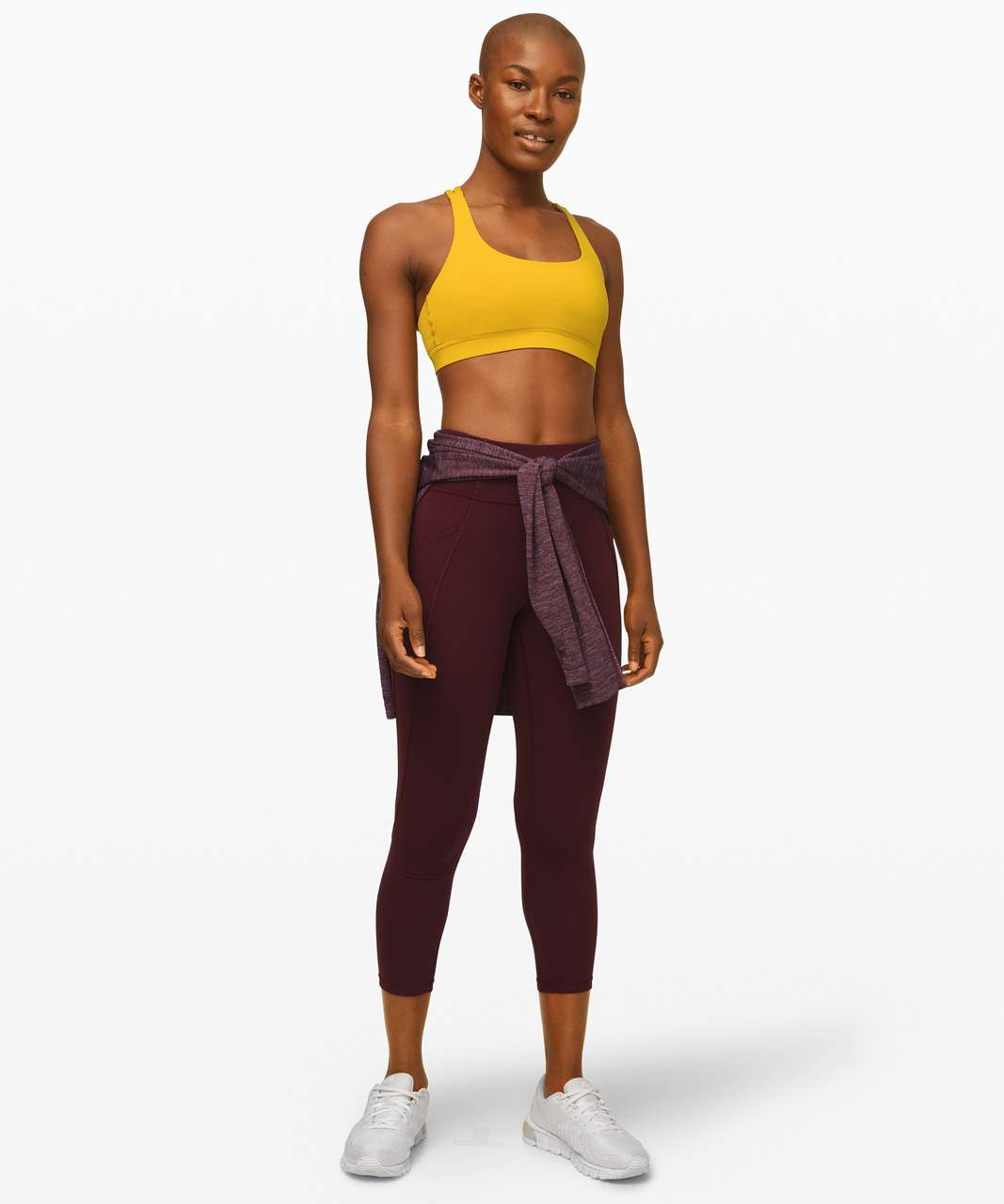 Lululemon Time To Sweat Crop 23" - Garnet