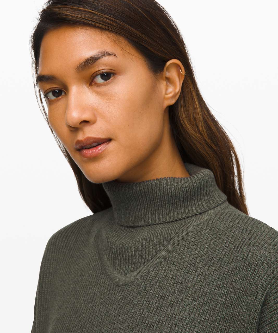 Lululemon Cozy Calling Turtleneck - Heathered Pesto