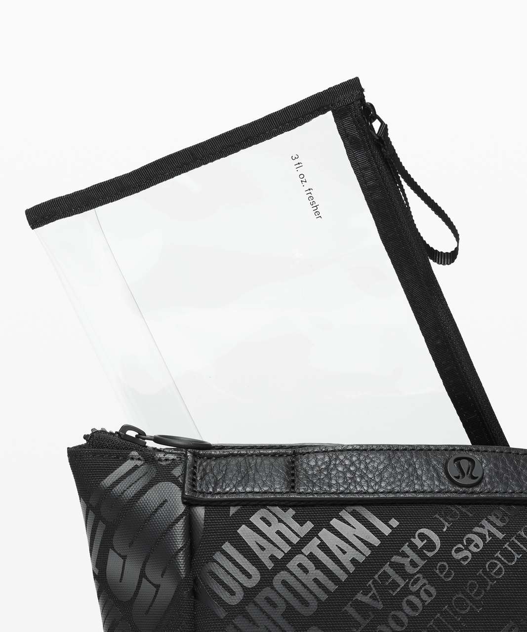 Lululemon Travel Easy Kit - Black / TRANSPARENT