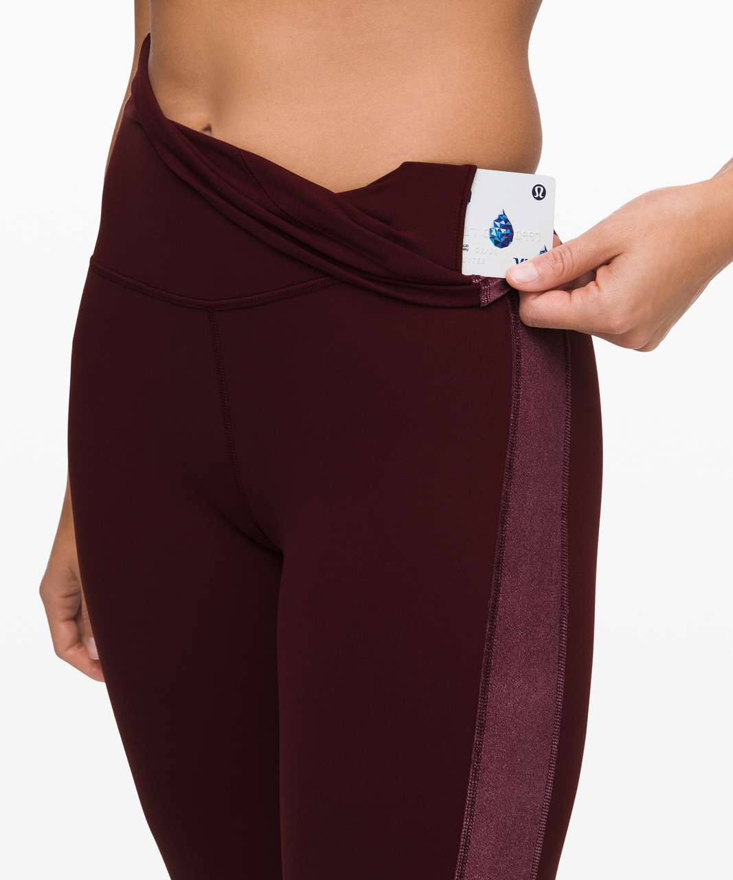 Lululemon Align Super High-Rise Crop *Velvet - Garnet