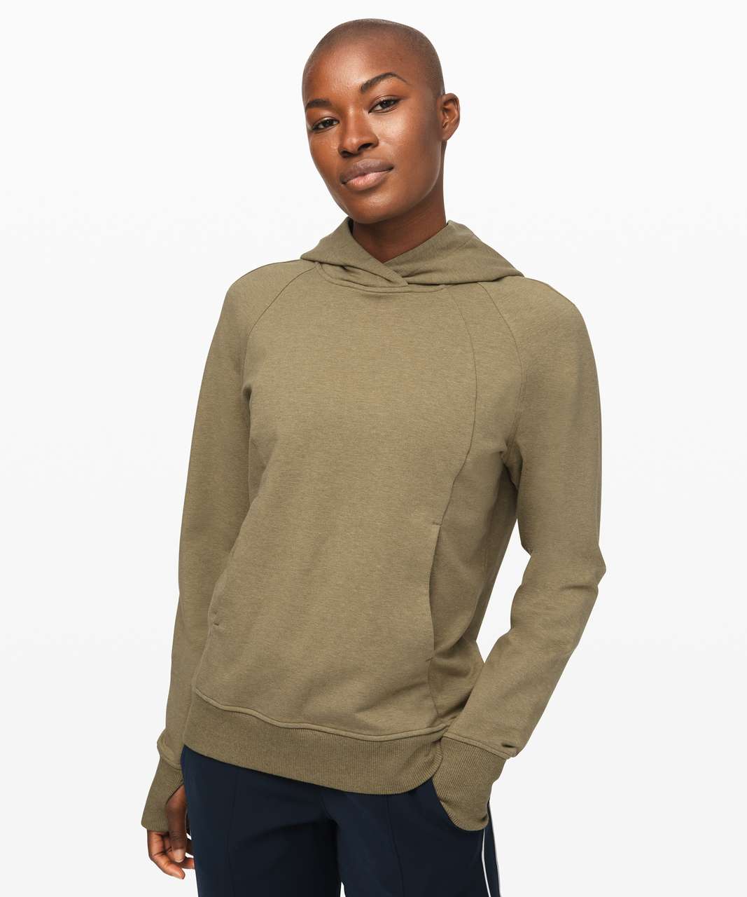 Lululemon Scuba Oversized Funnel Neck Half Zip - Green Foliage - lulu  fanatics