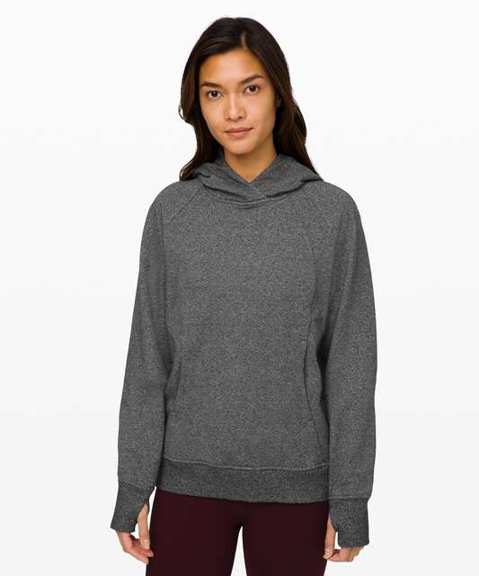 Lululemon Split Pullover - Heathered Speckled Black / Black - lulu