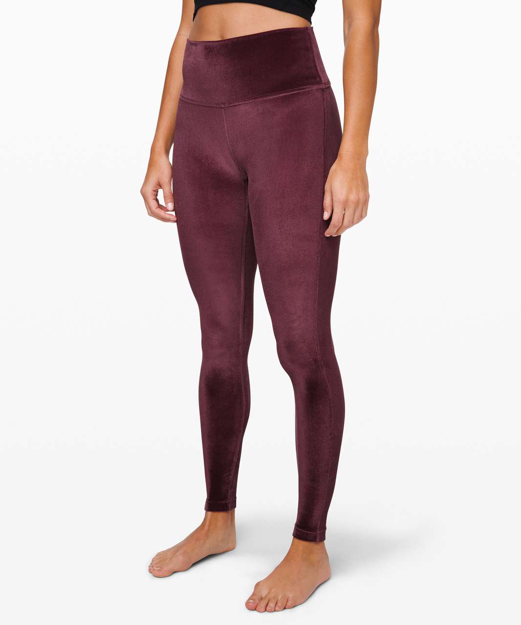 NEW LULULEMON WUNDER Lounge Hi-Rise Purple Velvet Tight Leggings Garnet  Size 4 £75.71 - PicClick UK