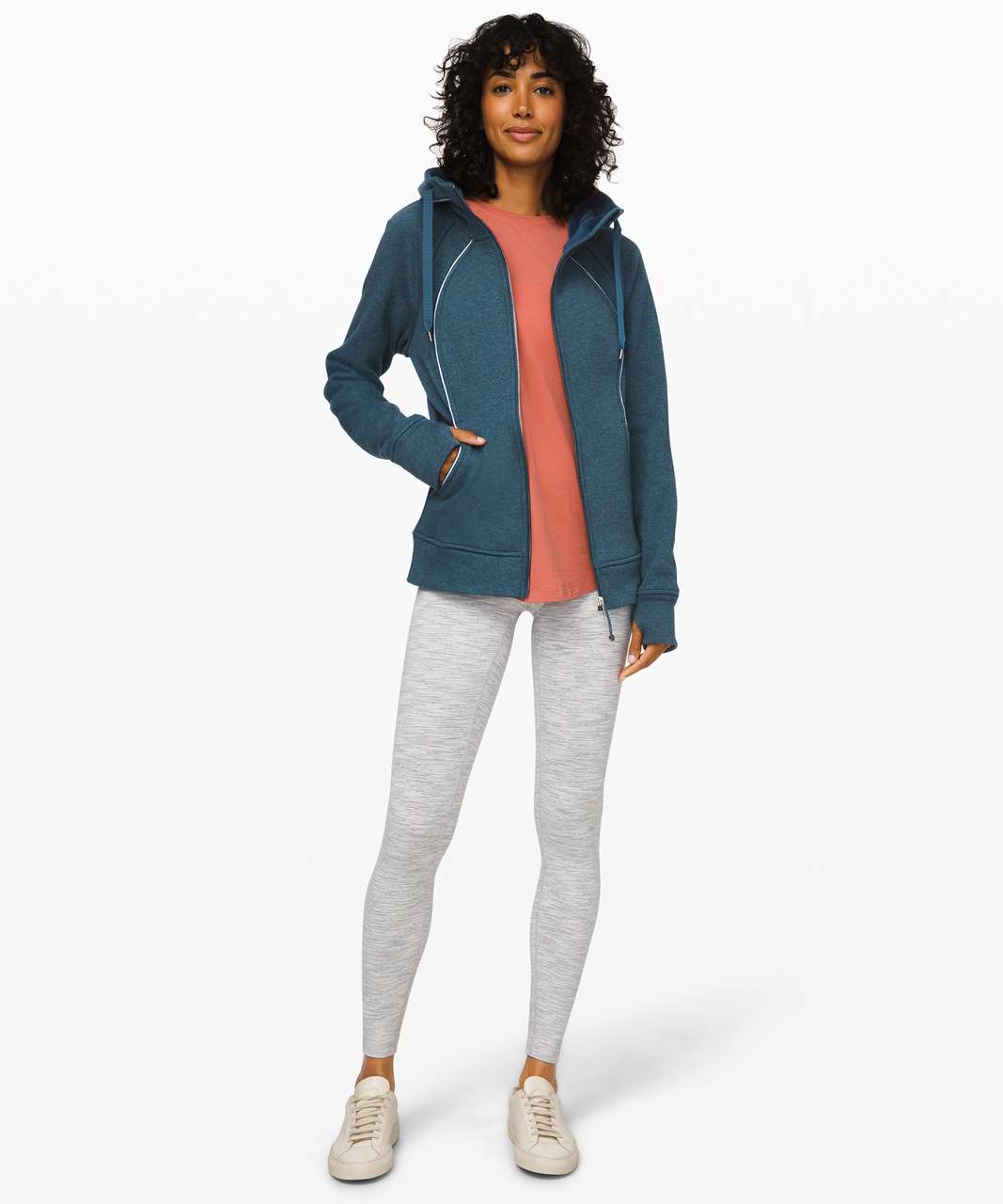 Lululemon Scuba Hoodie *Stretch (Lined Hood) - Heathered Medium Grey /  Silver Spoon / Heathered Medium Grey - lulu fanatics