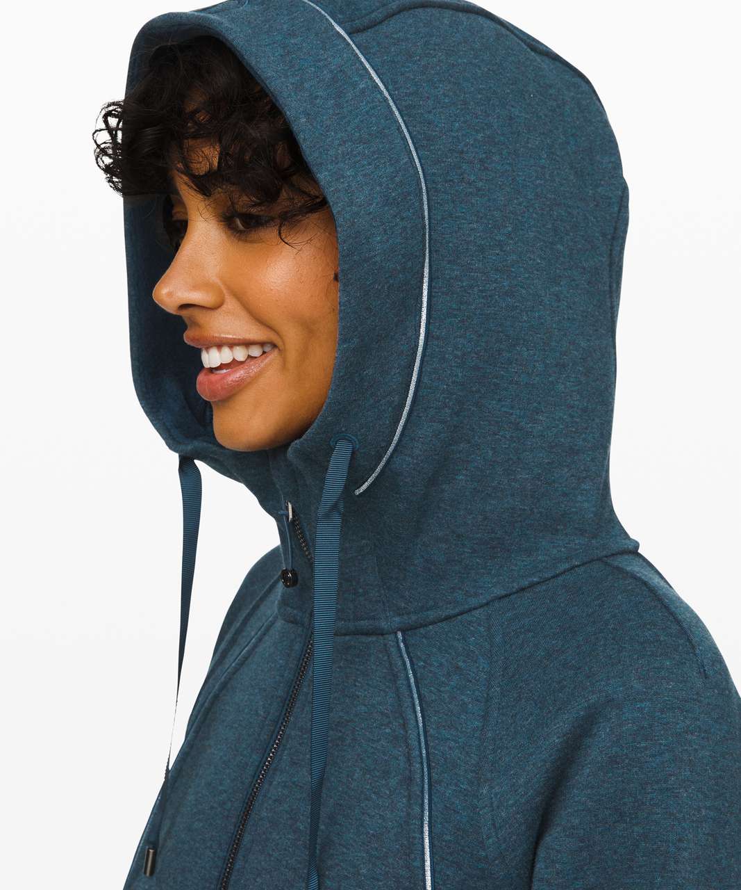 The scuba hoodie plush in Heathered Chambray (6). SOOOOO SOFT