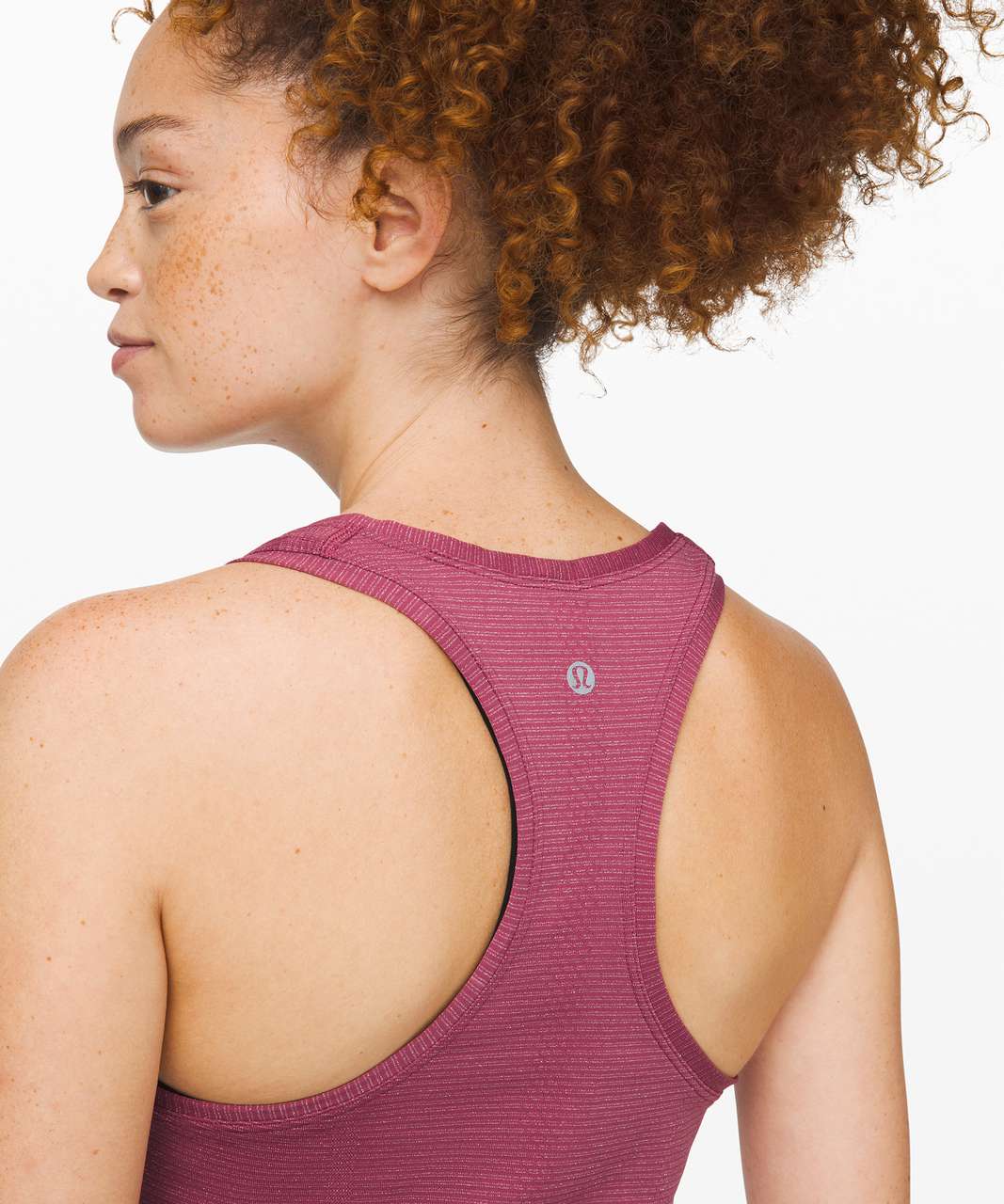 Lululemon Swiftly Speed Racerback *Shine - Moss Rose / White / Silver