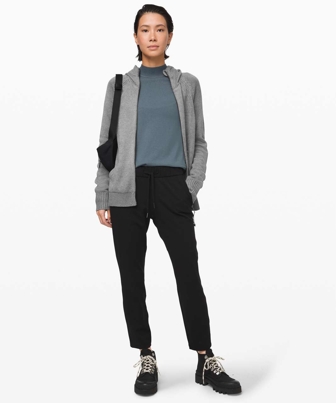 Lululemon commuter denim grey scuba hoodie - Agent Athletica