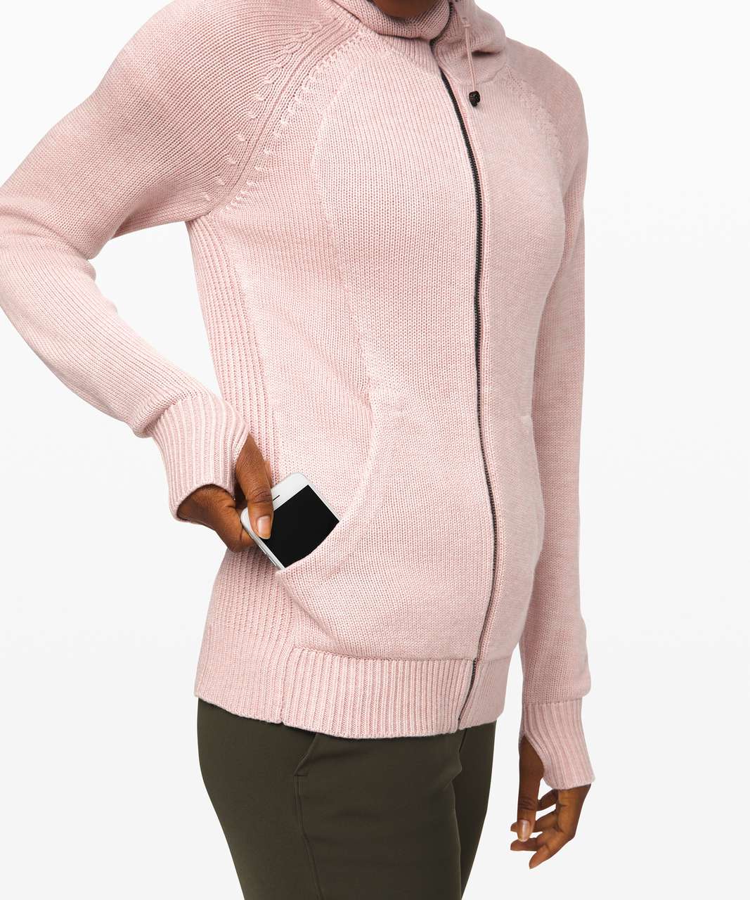 Lululemon Scuba Hoodie *Cashlu - Heathered Pink Bliss - lulu fanatics