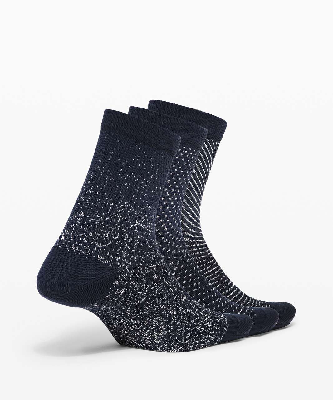 Lululemon Born To Sparkle Sock *3 Pack - True Navy / Silver - lulu fanatics