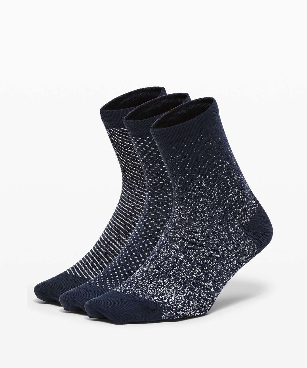 Lululemon Born To Sparkle Sock *3 Pack - True Navy / Silver