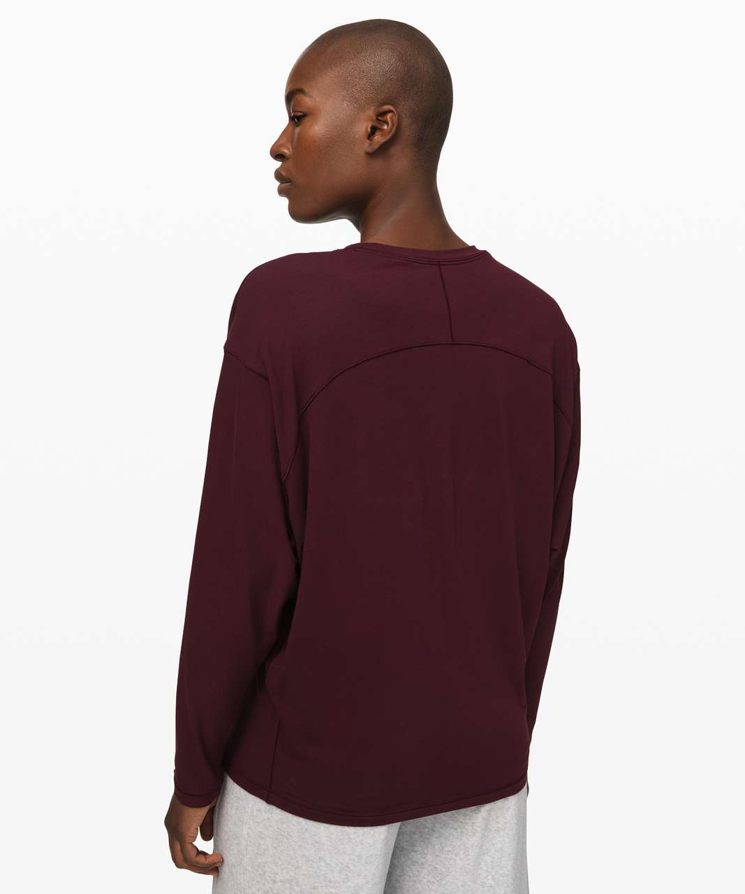 Lululemon Loungeful Drape Long Sleeve - Garnet