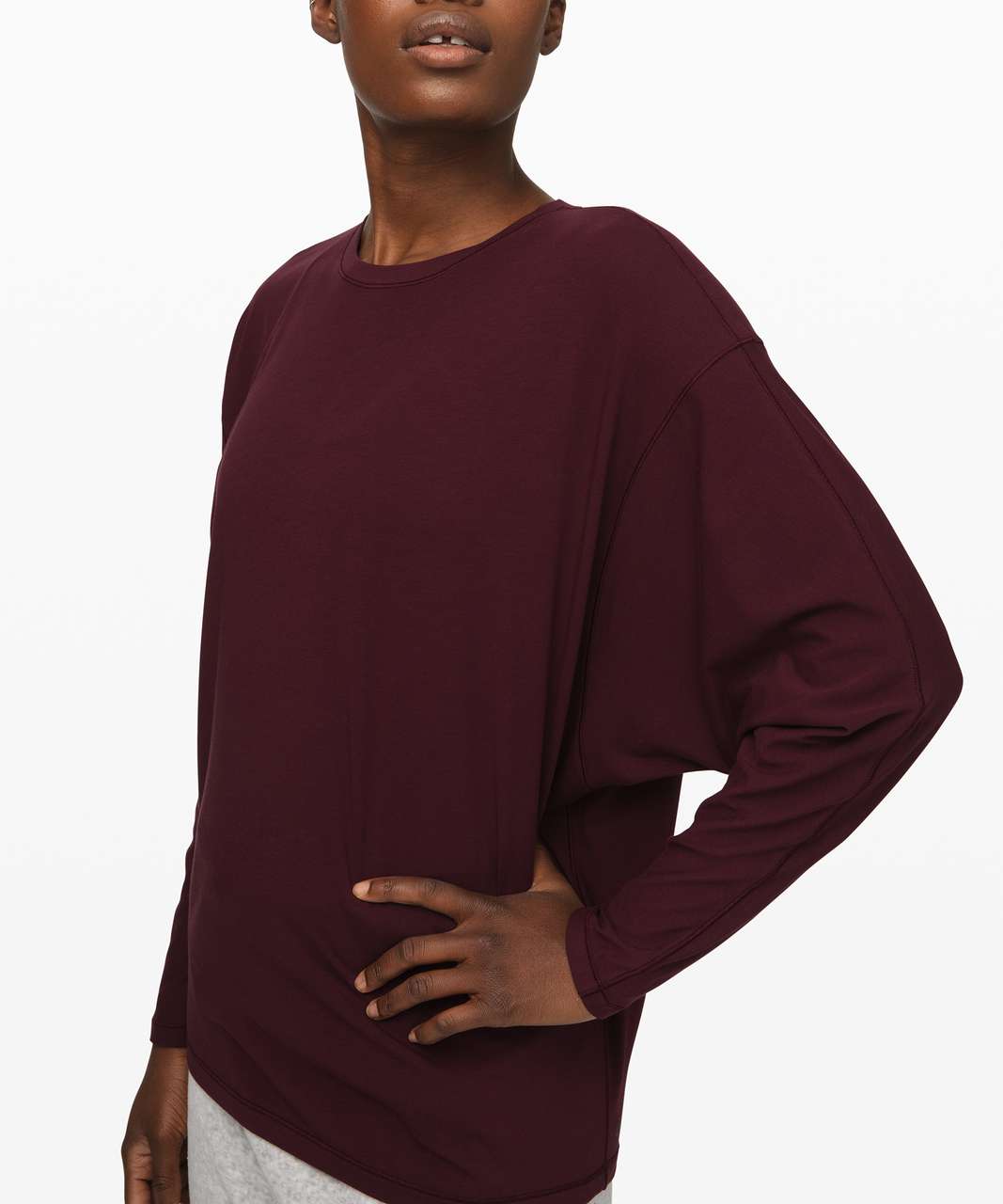 Lululemon Loungeful Drape Long Sleeve - Garnet