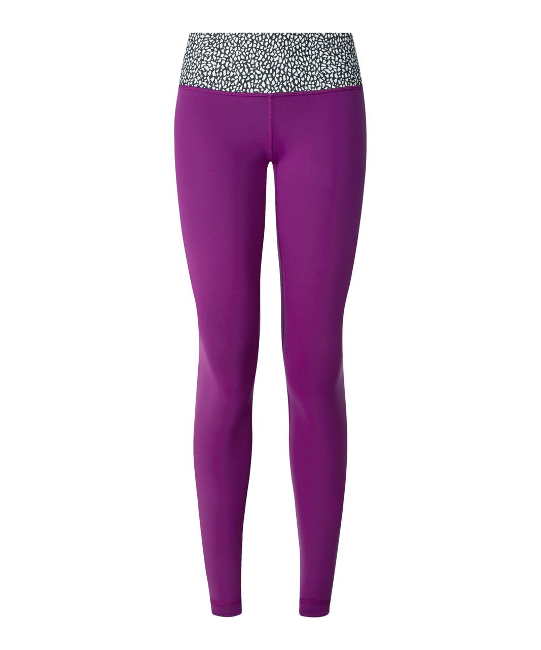 Lululemon Wunder Under Pant III (Reversible) - Black / Regal Plum