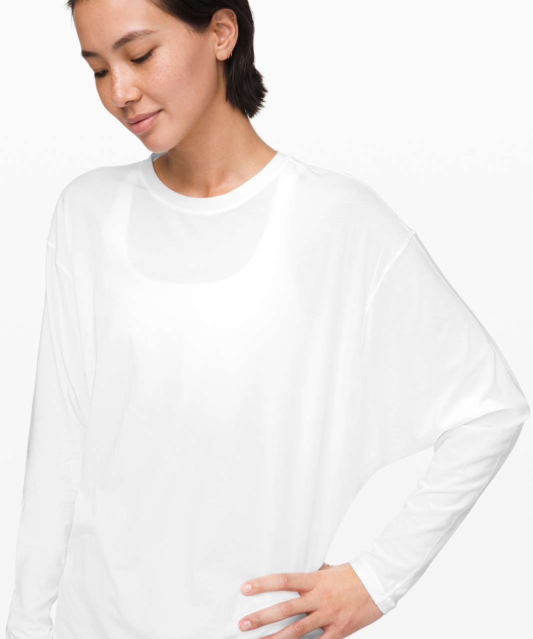 Lululemon Loungeful Drape Long Sleeve - White