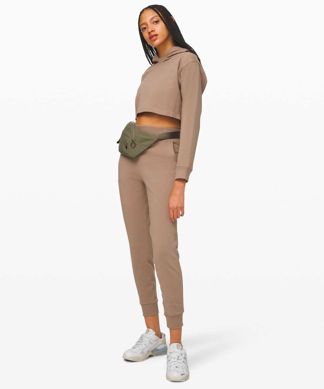 Lululemon All Yours Cropped Hoodie - Soft Sand - lulu fanatics