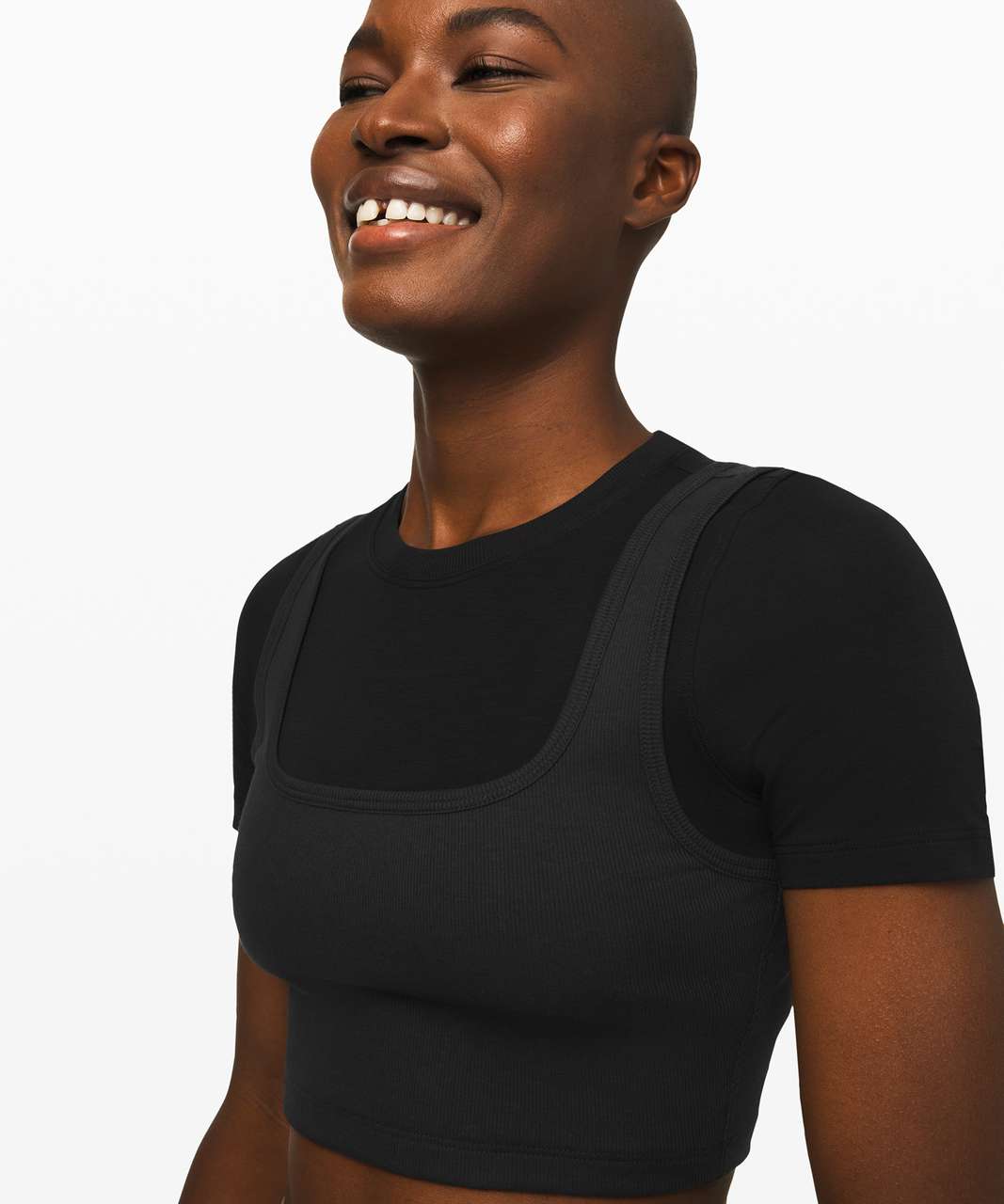 Lululemon Better Best Cropped Short Sleeve - Black