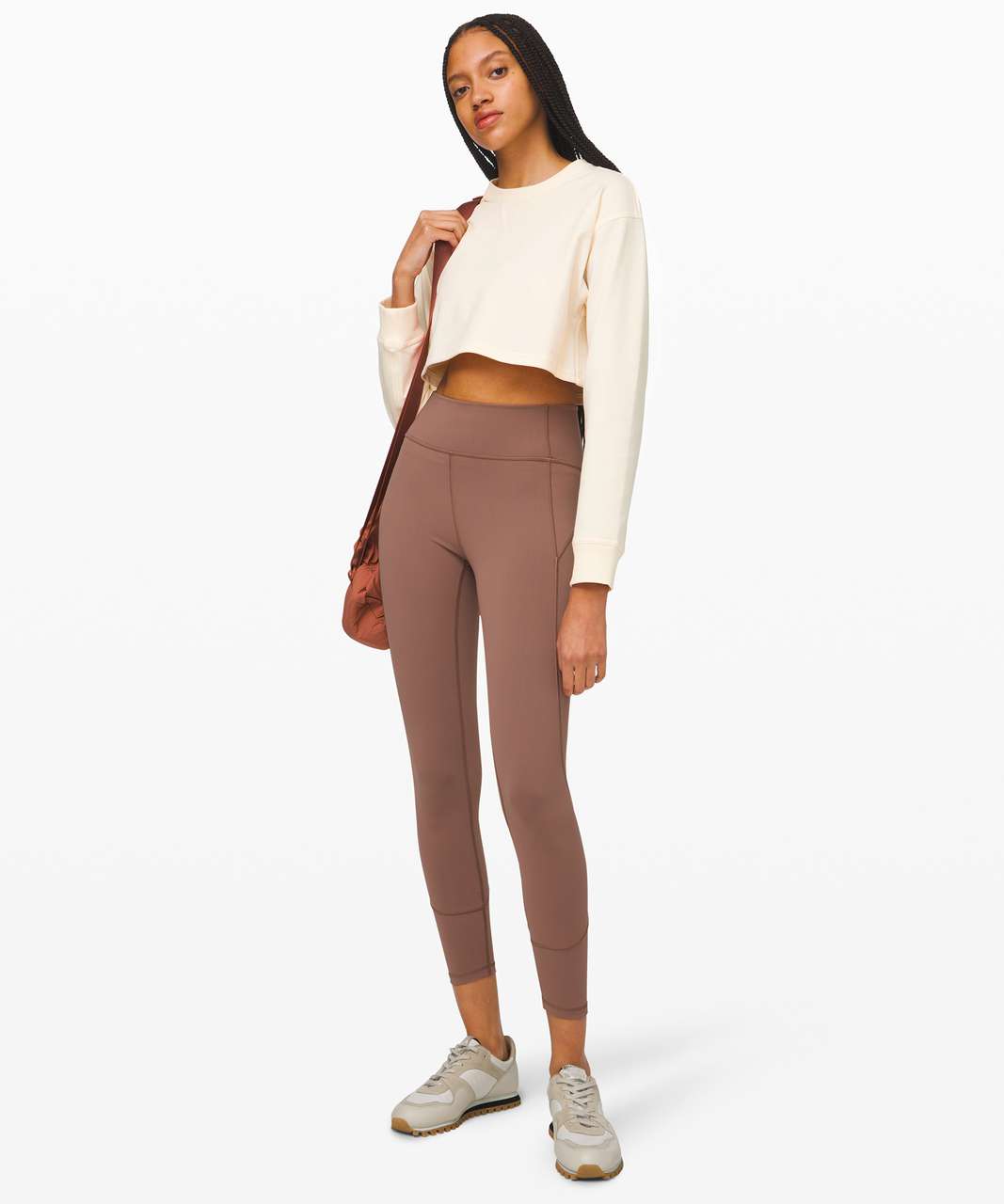 Lululemon All Yours Cropped Crew - Angel Wing