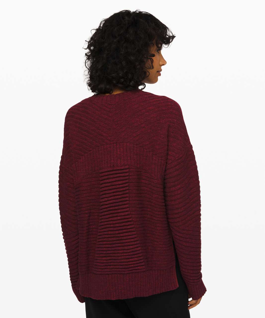 Lululemon As Promised Crew Sweater - Heathered Deep Rouge