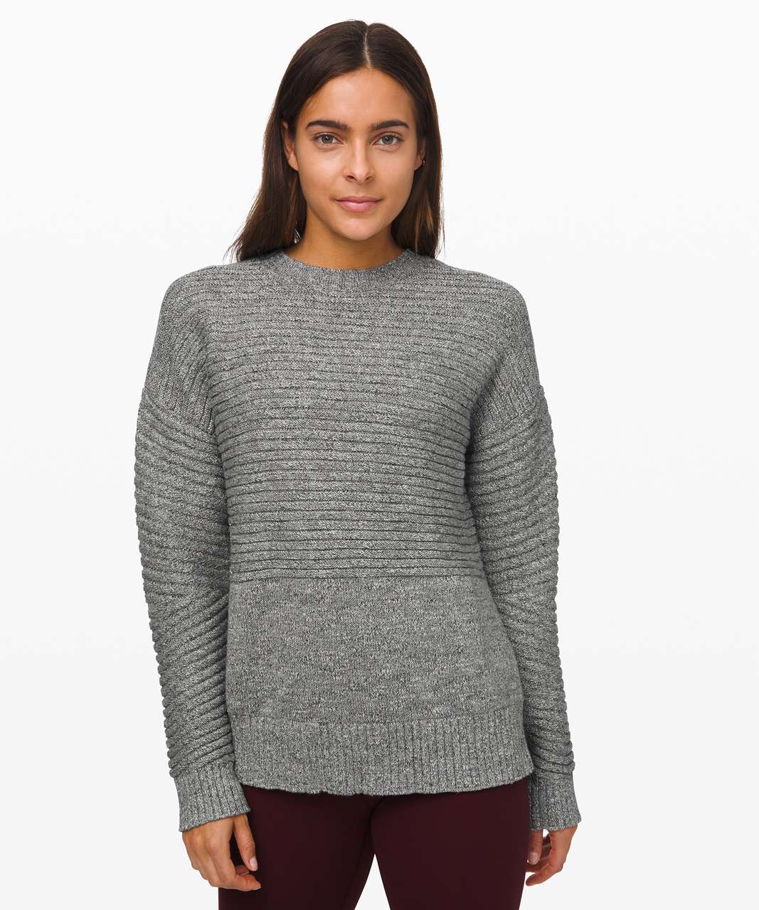 Lululemon As Promised Crew Sweater - Heathered Speckled Black - lulu ...