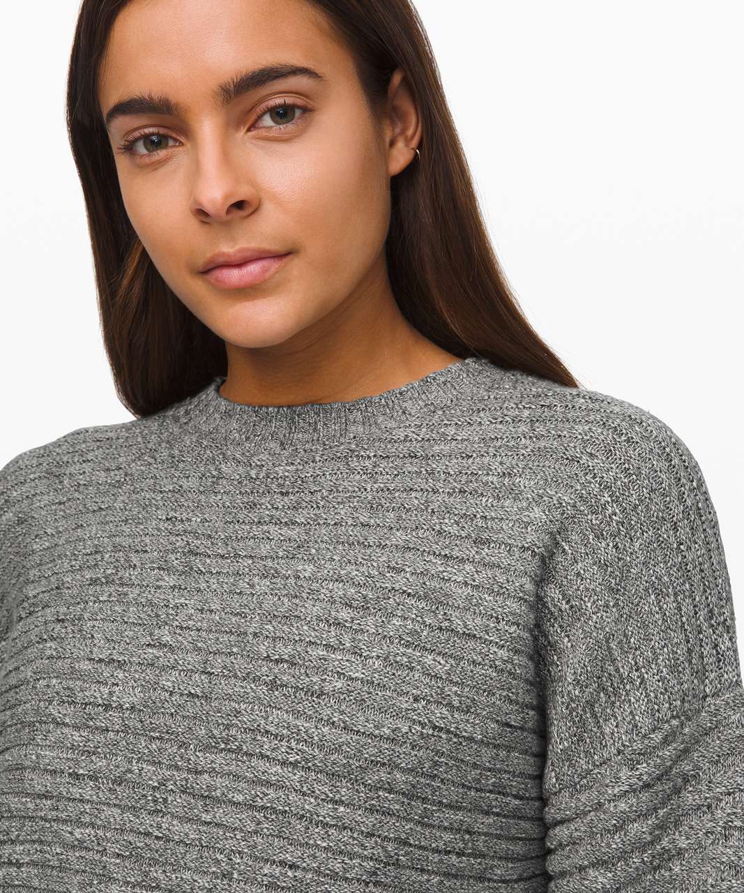 Lululemon As Promised Crew Sweater - Heathered Speckled Black