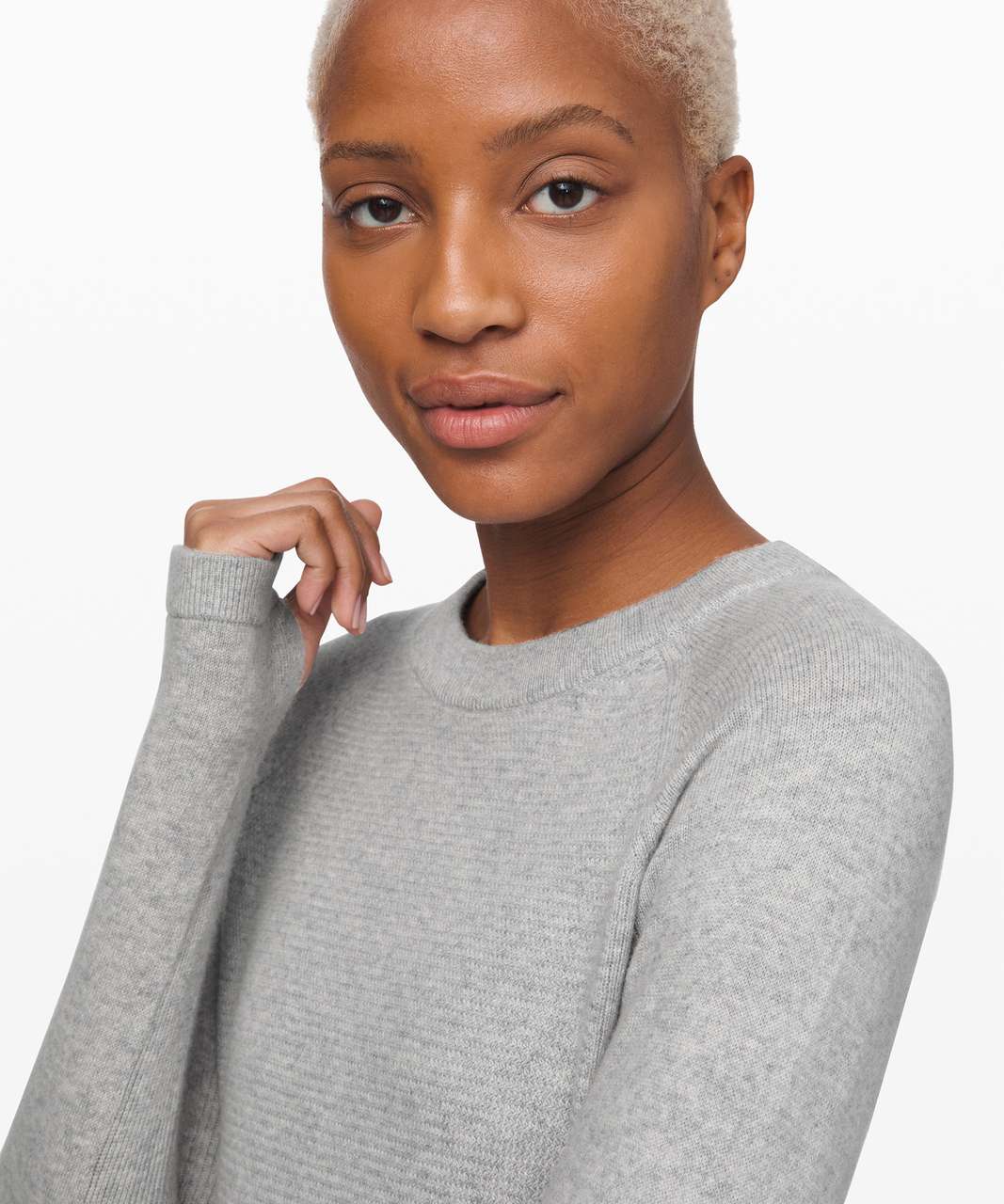 Lululemon Sit in Lotus Sweater *Cashmere - Heathered Core Light Grey