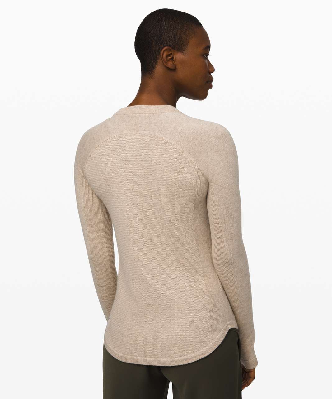 Lululemon Sit in Lotus Sweater *Cashmere - Heathered Sandlot